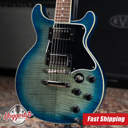 Epiphone Les Paul Special Double Cut Figured Electric Guitar - Ocean Water Perimeter with Gig Bag