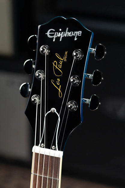Epiphone Les Paul Special Double Cut Figured Electric Guitar - Ocean Water Perimeter with Gig Bag