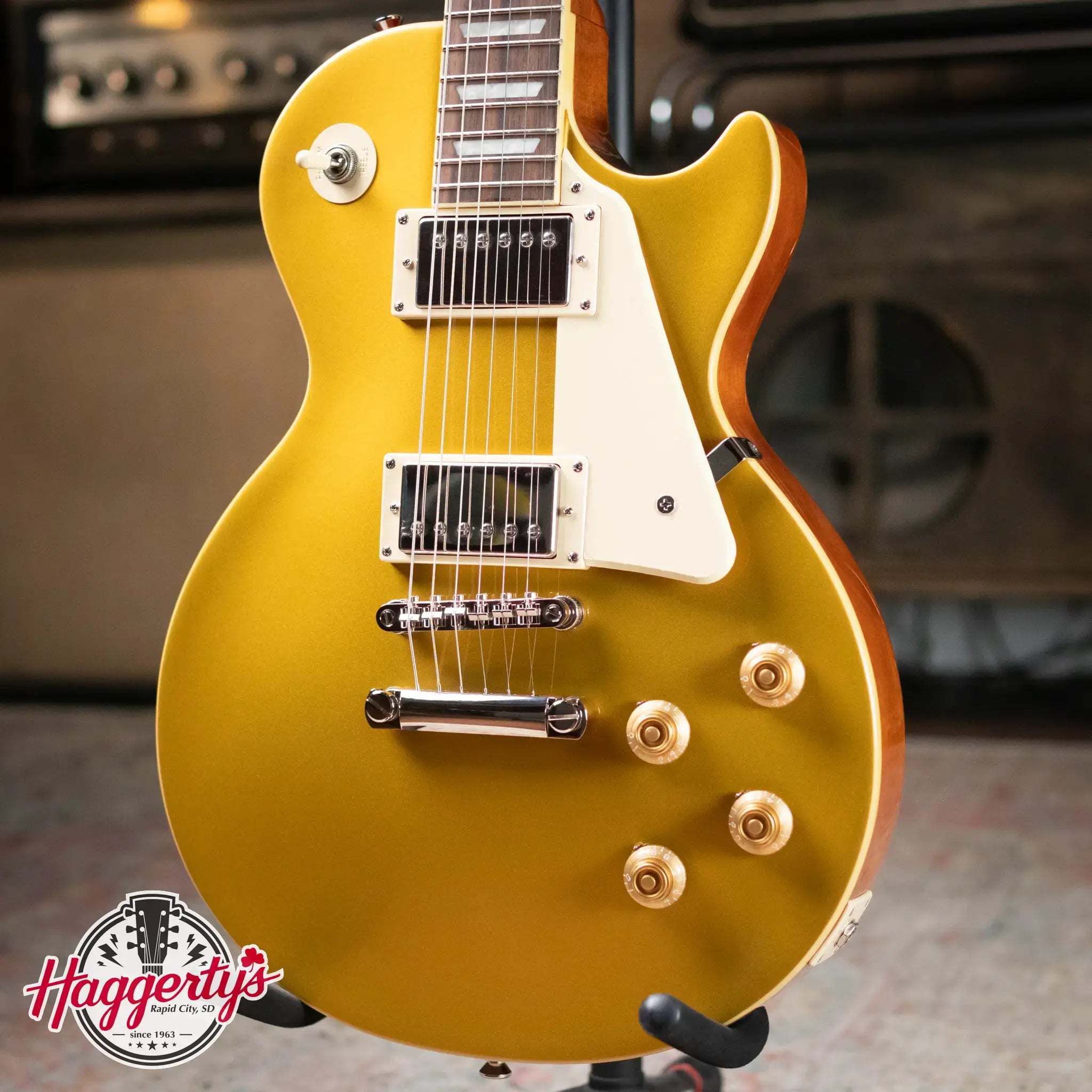 Epiphone Les Paul Standard 50s Electric Guitar - Goldtop with Gig Bag