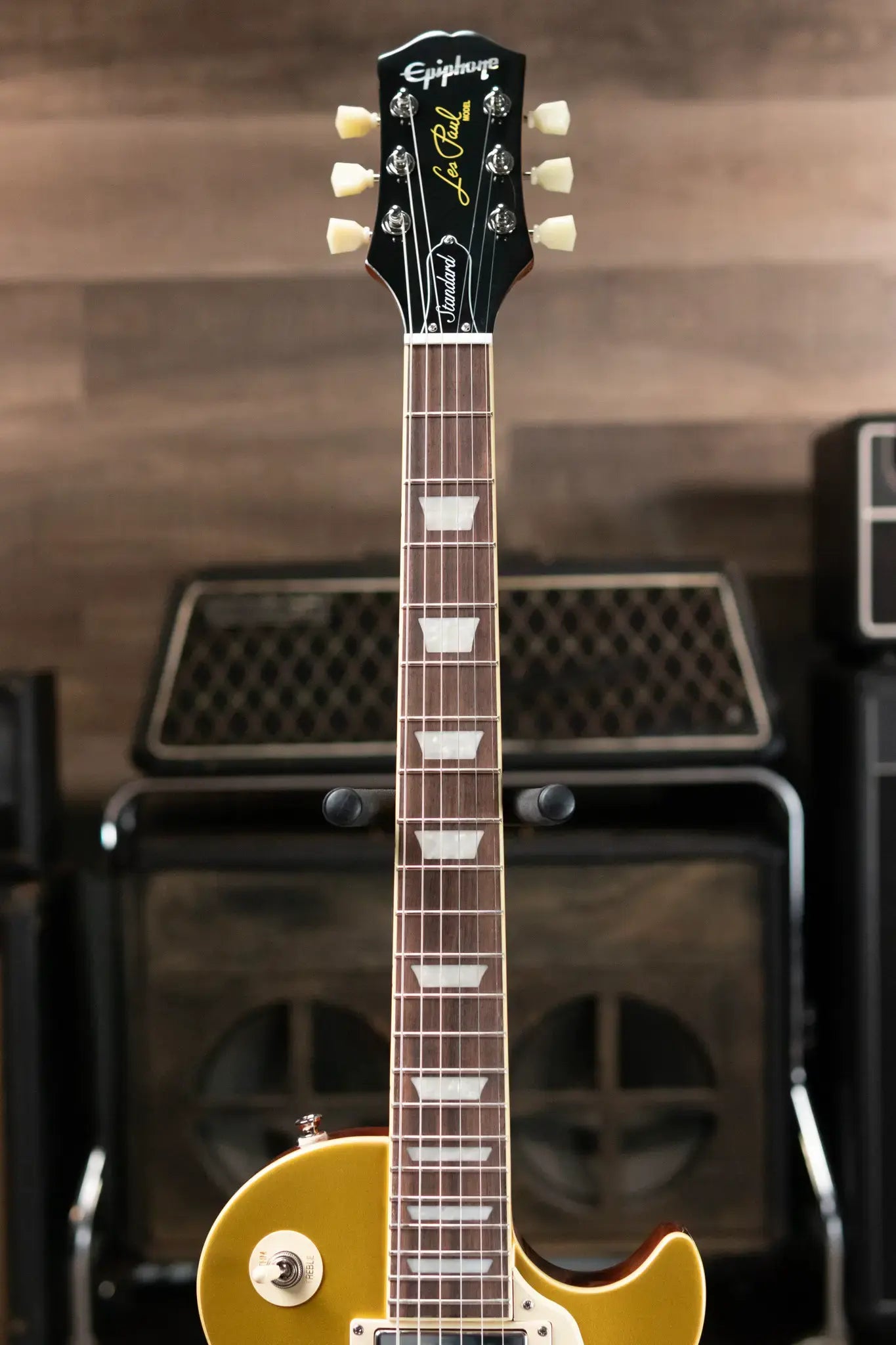 Epiphone Les Paul Standard 50s Electric Guitar - Goldtop with Gig Bag