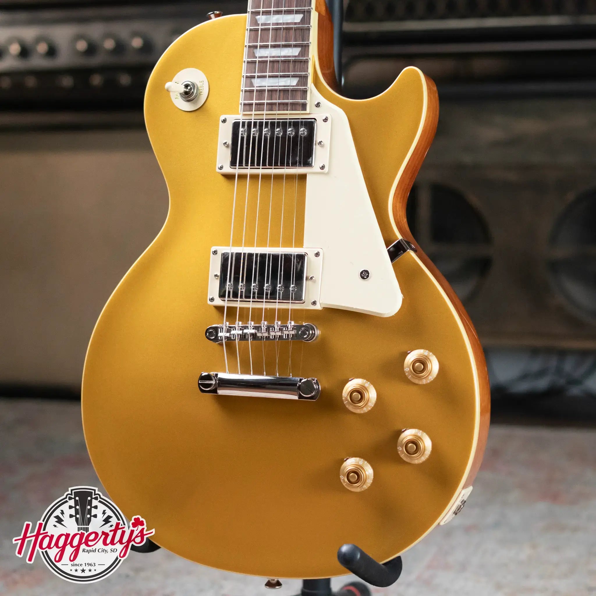 Epiphone Les Paul Standard 50s Electric Guitar - Goldtop with Gig Bag