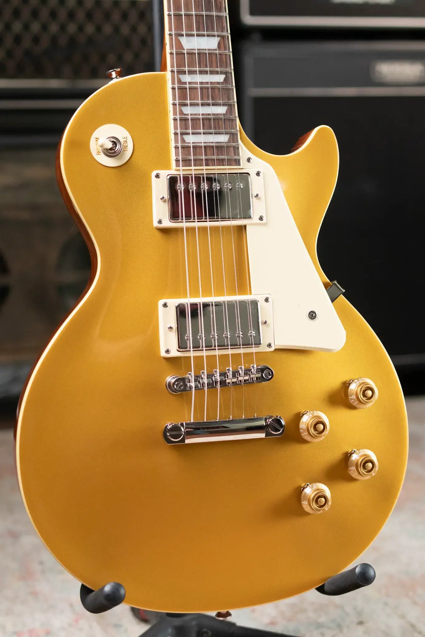 Epiphone Les Paul Standard 50s Electric Guitar - Goldtop with Gig Bag