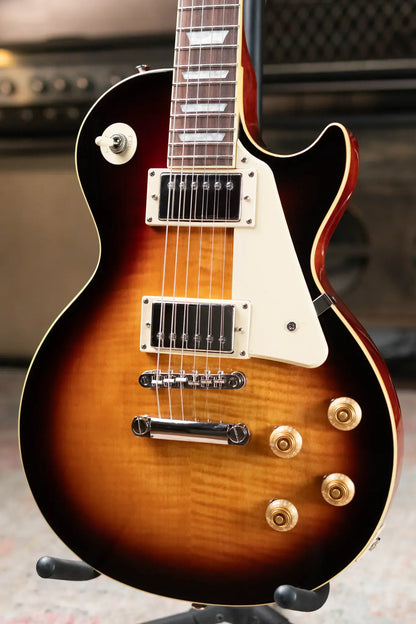 Epiphone Les Paul Standard 50s Figured Electric Guitar - Bourbon Burst with Gig Bag