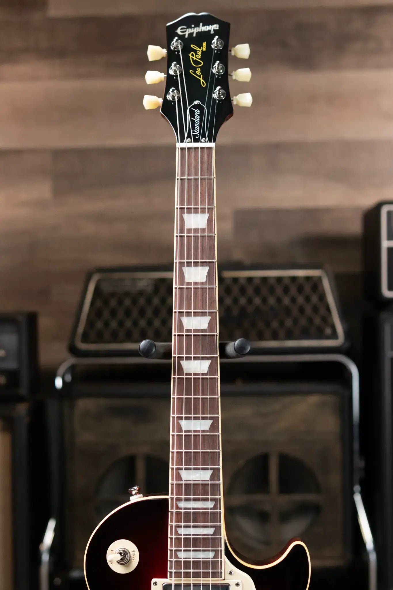 Epiphone Les Paul Standard 50s Figured Electric Guitar - Bourbon Burst with Gig Bag