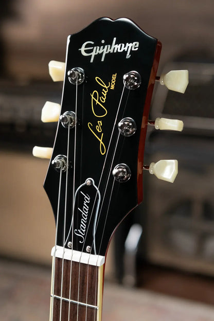 Epiphone Les Paul Standard 50s Figured Electric Guitar - Bourbon Burst with Gig Bag