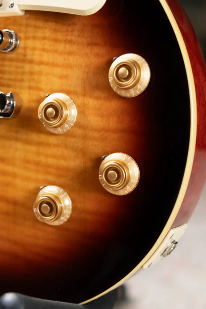 Epiphone Les Paul Standard 50s Figured Electric Guitar - Bourbon Burst with Gig Bag