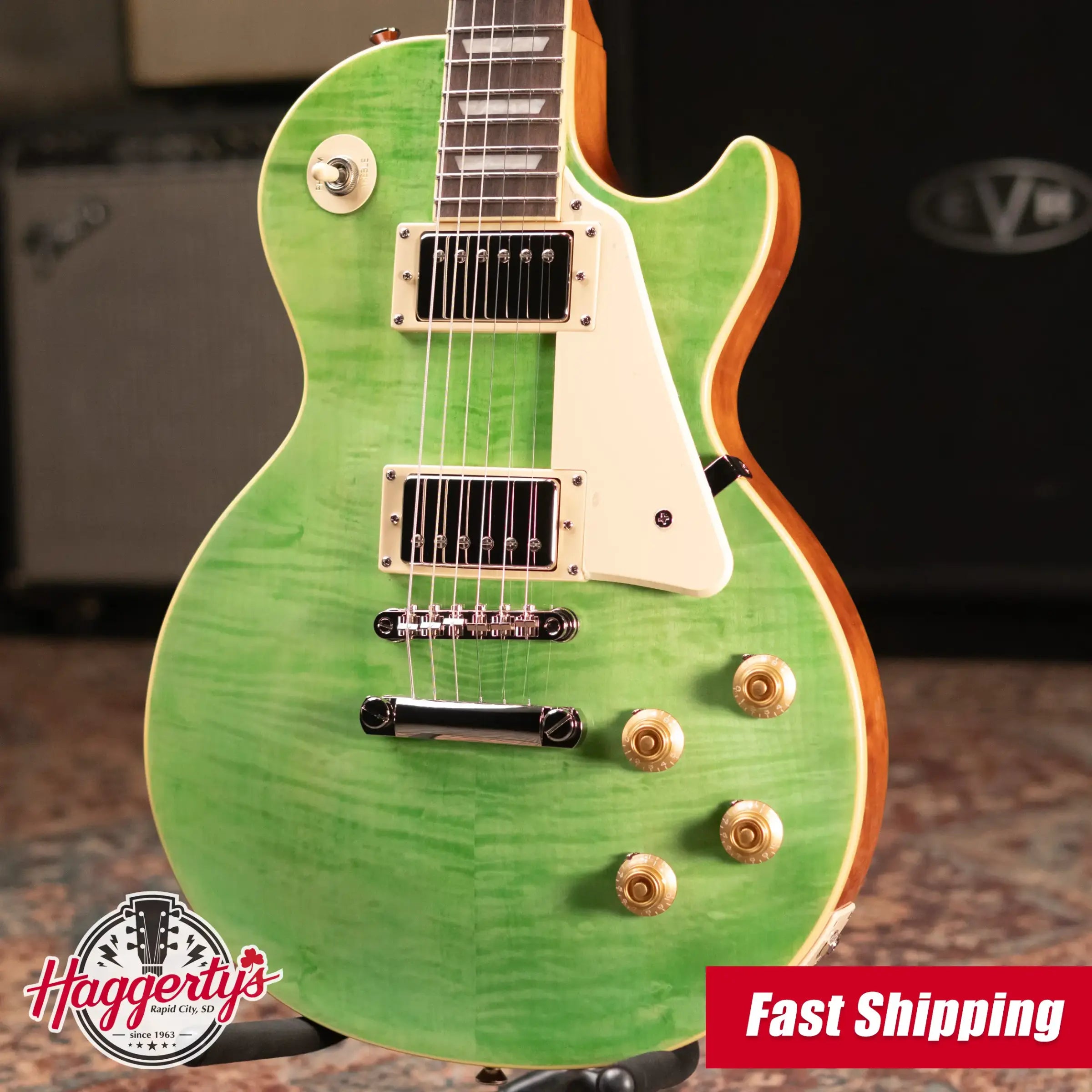 Epiphone Les Paul Standard 50s Figured Electric Guitar - Seafoam Green with Gig Bag