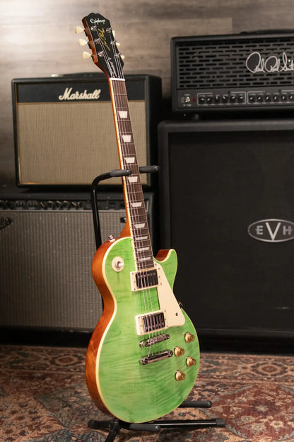 Epiphone Les Paul Standard 50s Figured Electric Guitar - Seafoam Green with Gig Bag