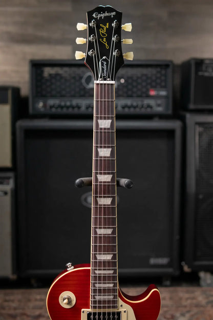 Epiphone Les Paul Standard 50s Figured Electric Guitar - Washed Cherry Sunburst