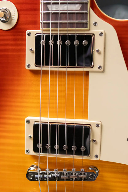 Epiphone Les Paul Standard 50s Figured Electric Guitar - Washed Cherry Sunburst