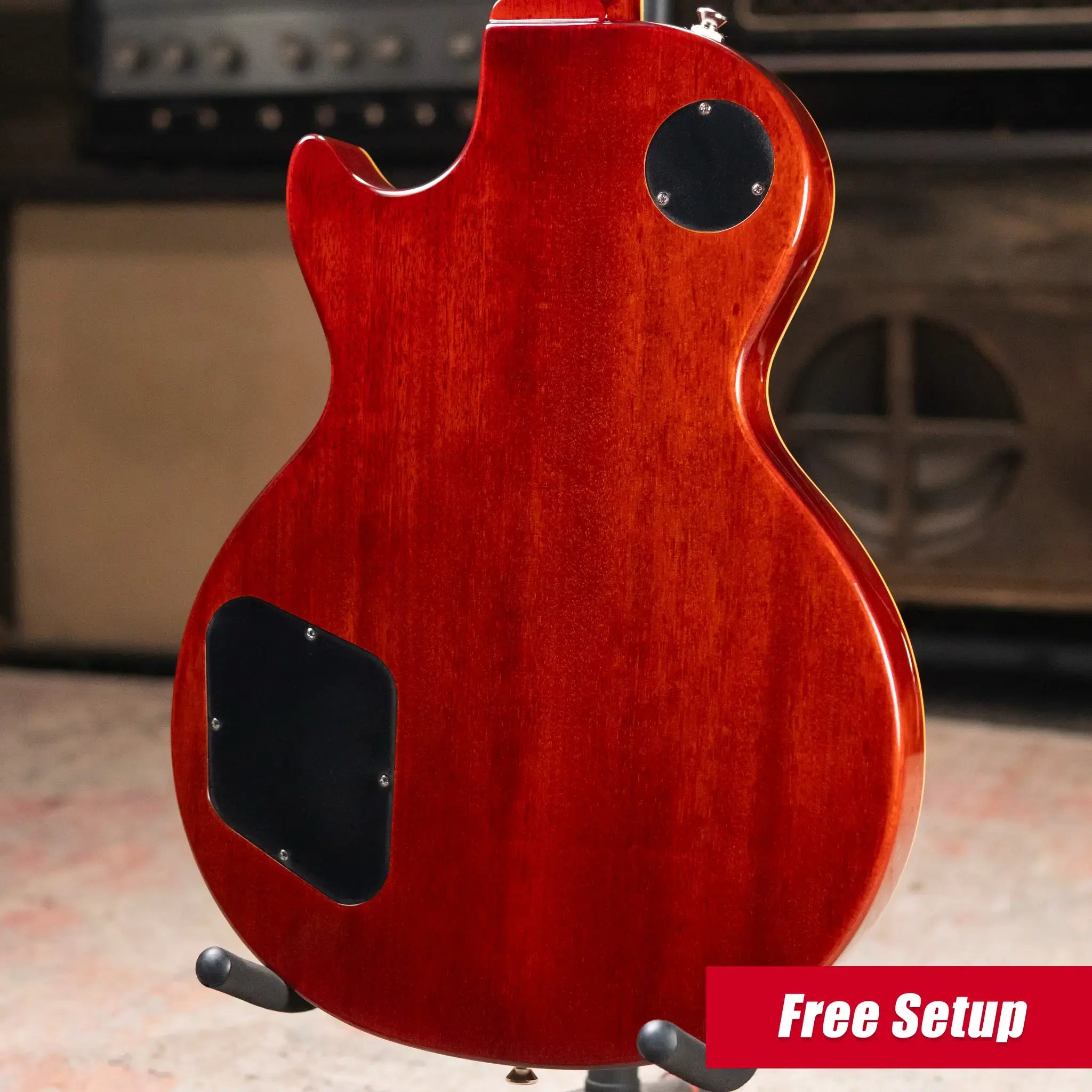 Epiphone Les Paul Standard 50s Figured Electric Guitar - Washed Cherry Sunburst with Gig Bag