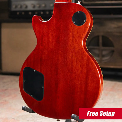 Epiphone Les Paul Standard 50s Figured Electric Guitar - Washed Cherry Sunburst with Gig Bag