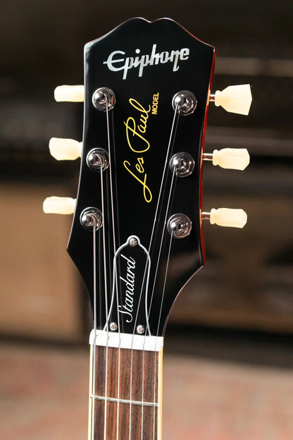 Epiphone Les Paul Standard 50s Figured Electric Guitar - Washed Cherry Sunburst with Gig Bag
