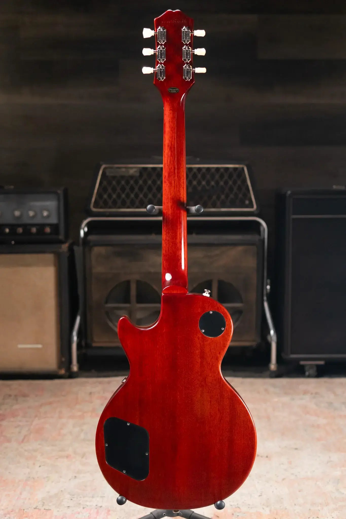 Epiphone Les Paul Standard 50s Figured Electric Guitar - Washed Cherry Sunburst with Gig Bag