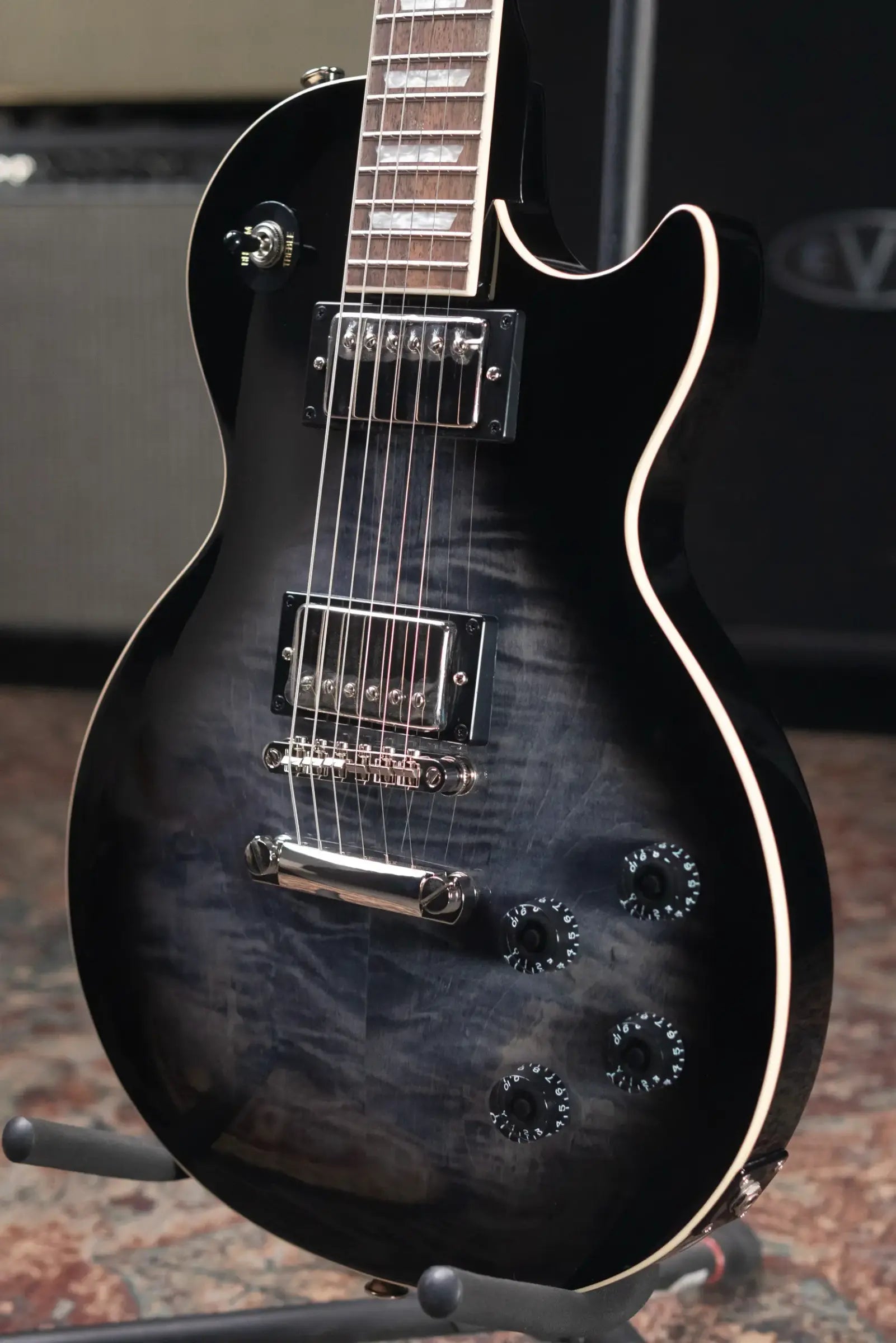 Epiphone Les Paul Tribute Plus Electric Guitar - Transparent Ebony