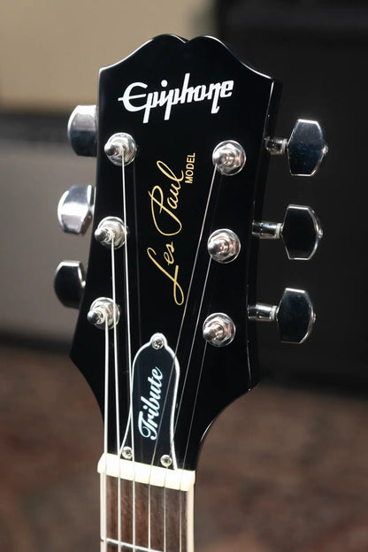 Epiphone Les Paul Tribute Plus Electric Guitar - Transparent Ebony