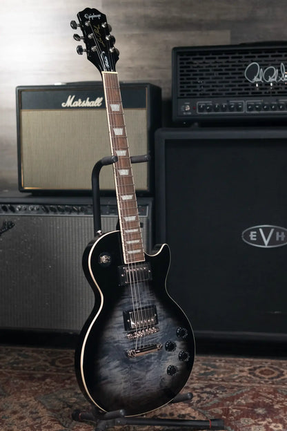 Epiphone Les Paul Tribute Plus Electric Guitar - Transparent Ebony