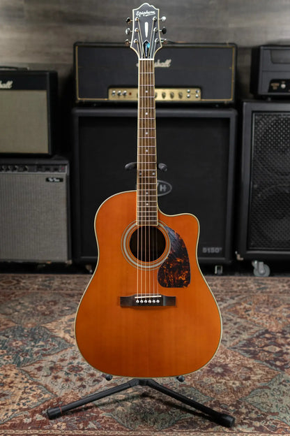 Epiphone Masterbilt AJ-500RCE/NAS Acoustic-Electric Guitar - Natural with Hardshell Case - Used