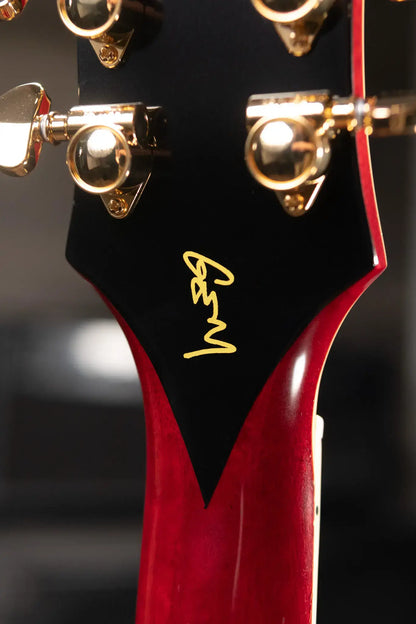 Epiphone Masterbilt Gem Archer Signature Sheraton Electric Guitar - Cherry Red with Hardshell Case