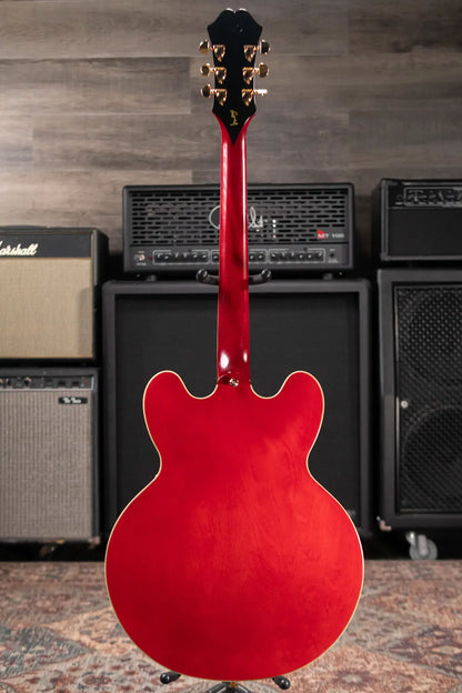 Epiphone Masterbilt Gem Archer Signature Sheraton Electric Guitar - Cherry Red with Hardshell Case