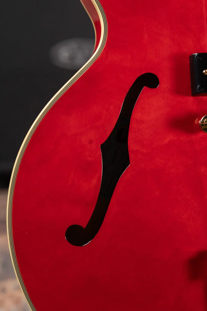 Epiphone Masterbilt Gem Archer Signature Sheraton Electric Guitar - Cherry Red with Hardshell Case