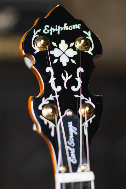 Epiphone Masterbuilt Earl Scruggs Golden Deluxe Banjo with Hardshell Case