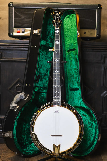 Epiphone Masterbuilt Earl Scruggs Golden Deluxe Banjo with Hardshell Case