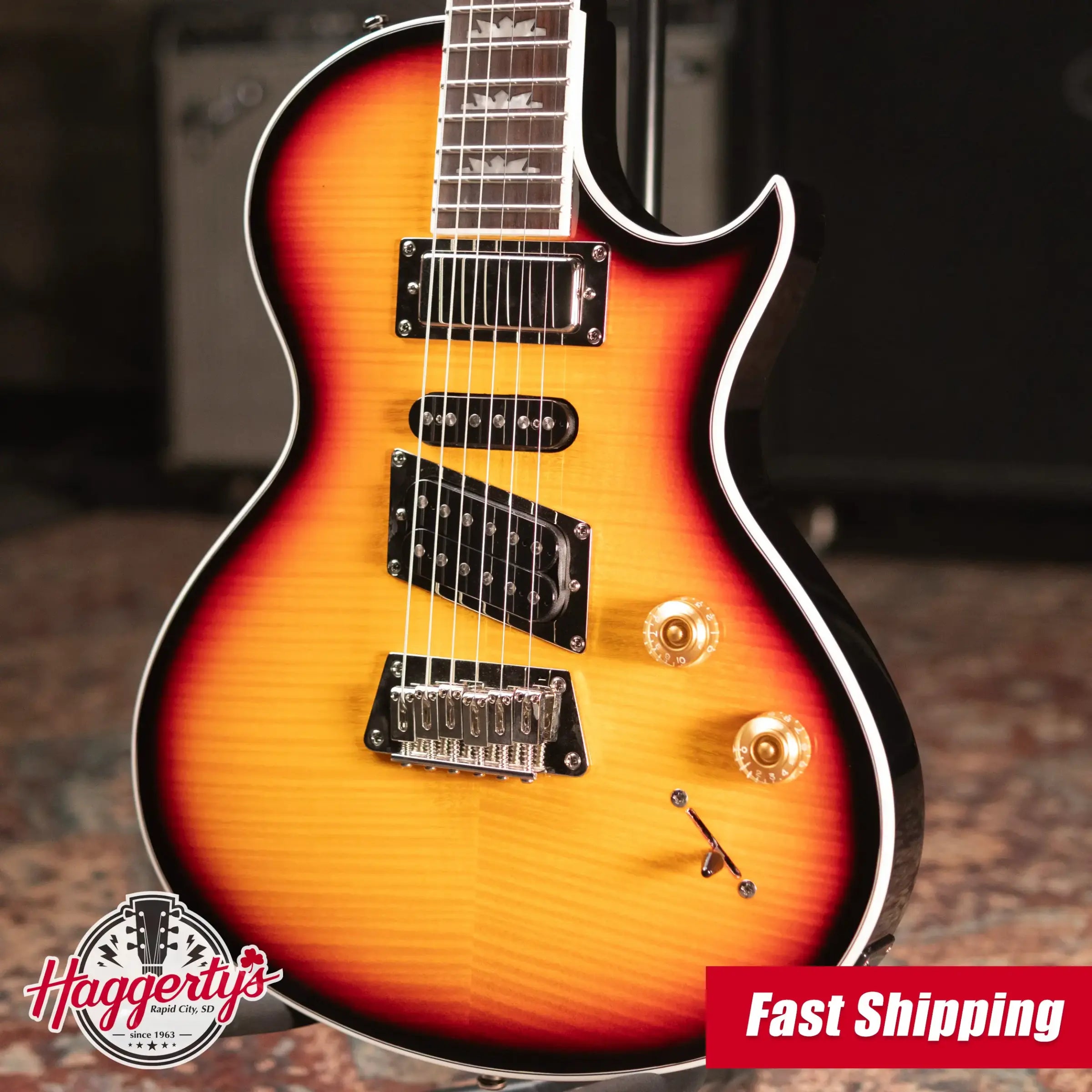 Epiphone Nighthawk Custom Reissue Electric Guitar - Fireburst - Used