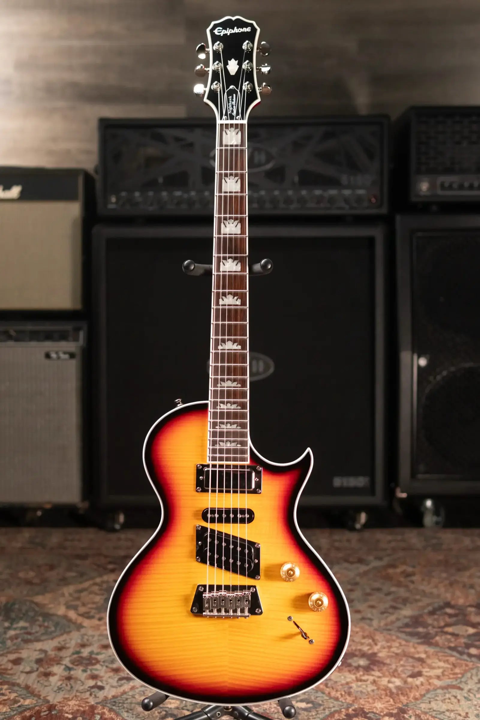 Epiphone Nighthawk Custom Reissue Electric Guitar - Fireburst - Used