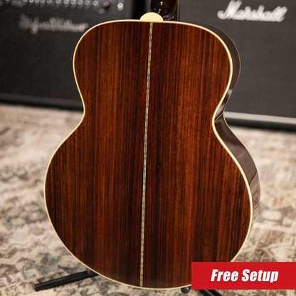Epiphone Pre-War SJ-200 Rosewood Reissue Acoustic/Electric Guitar - Vintage Sunburst with Hardshell Case