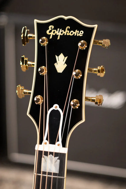 Epiphone Pre-War SJ-200 Rosewood Reissue Acoustic/Electric Guitar - Vintage Sunburst with Hardshell Case