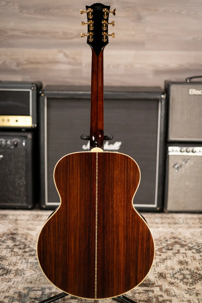 Epiphone Pre-War SJ-200 Rosewood Reissue Acoustic/Electric Guitar - Vintage Sunburst with Hardshell Case