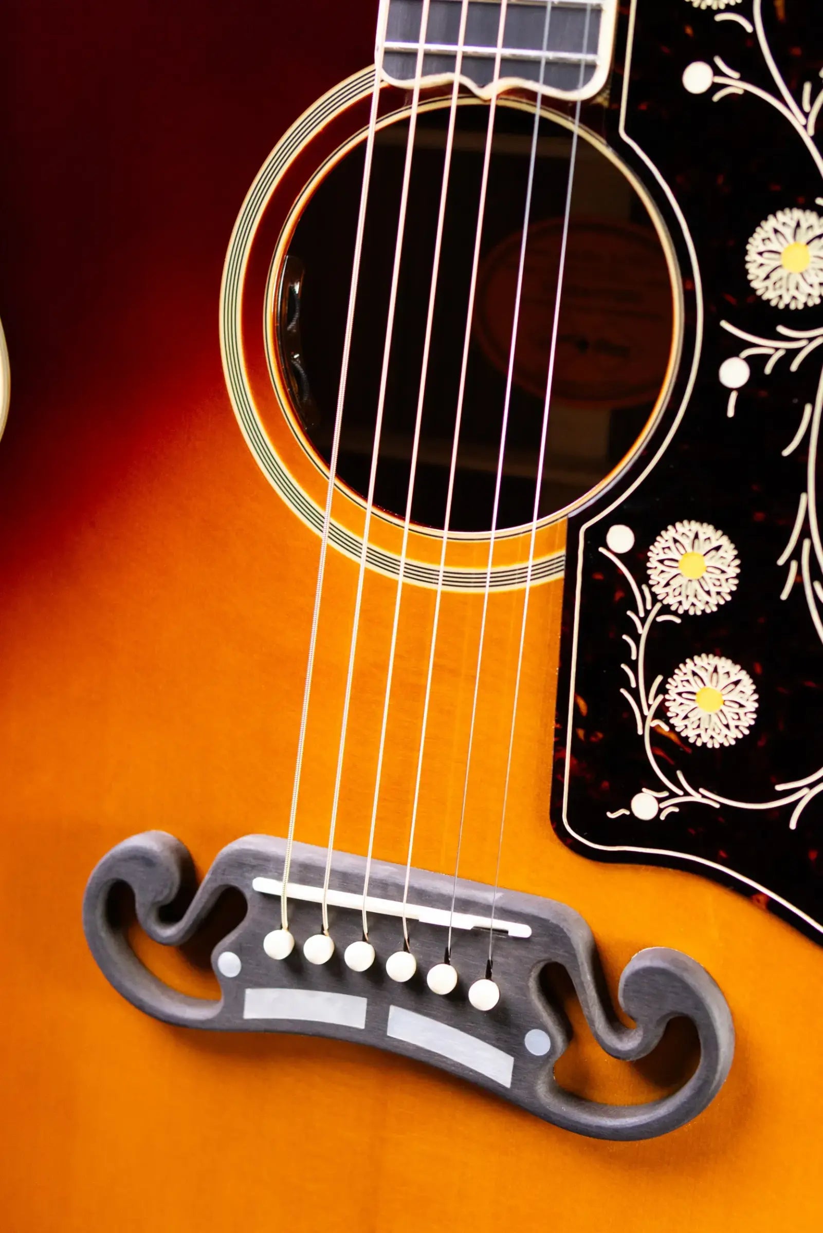 Epiphone Pre-War SJ-200 Rosewood Reissue Acoustic/Electric Guitar - Vintage Sunburst with Hardshell Case - Floor Model