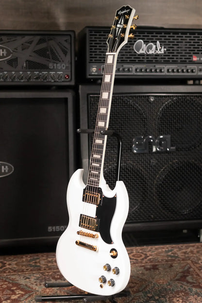 Epiphone SG Custom Electric Guitar - Alpine White with Gig Bag
