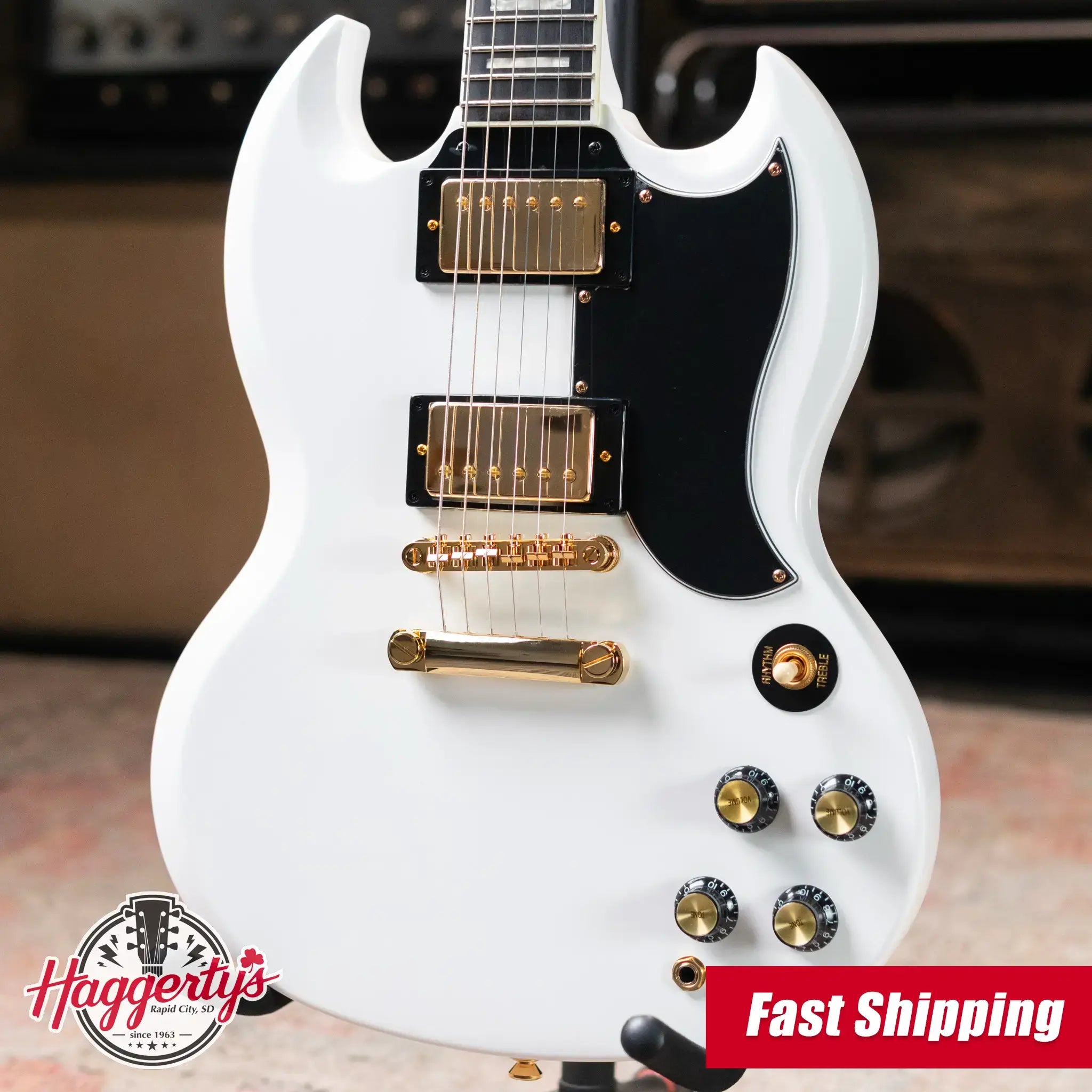 Epiphone SG Custom Electric Guitar - Alpine White with Gig Bag