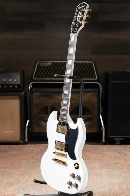 Epiphone SG Custom Electric Guitar - Alpine White with Gig Bag