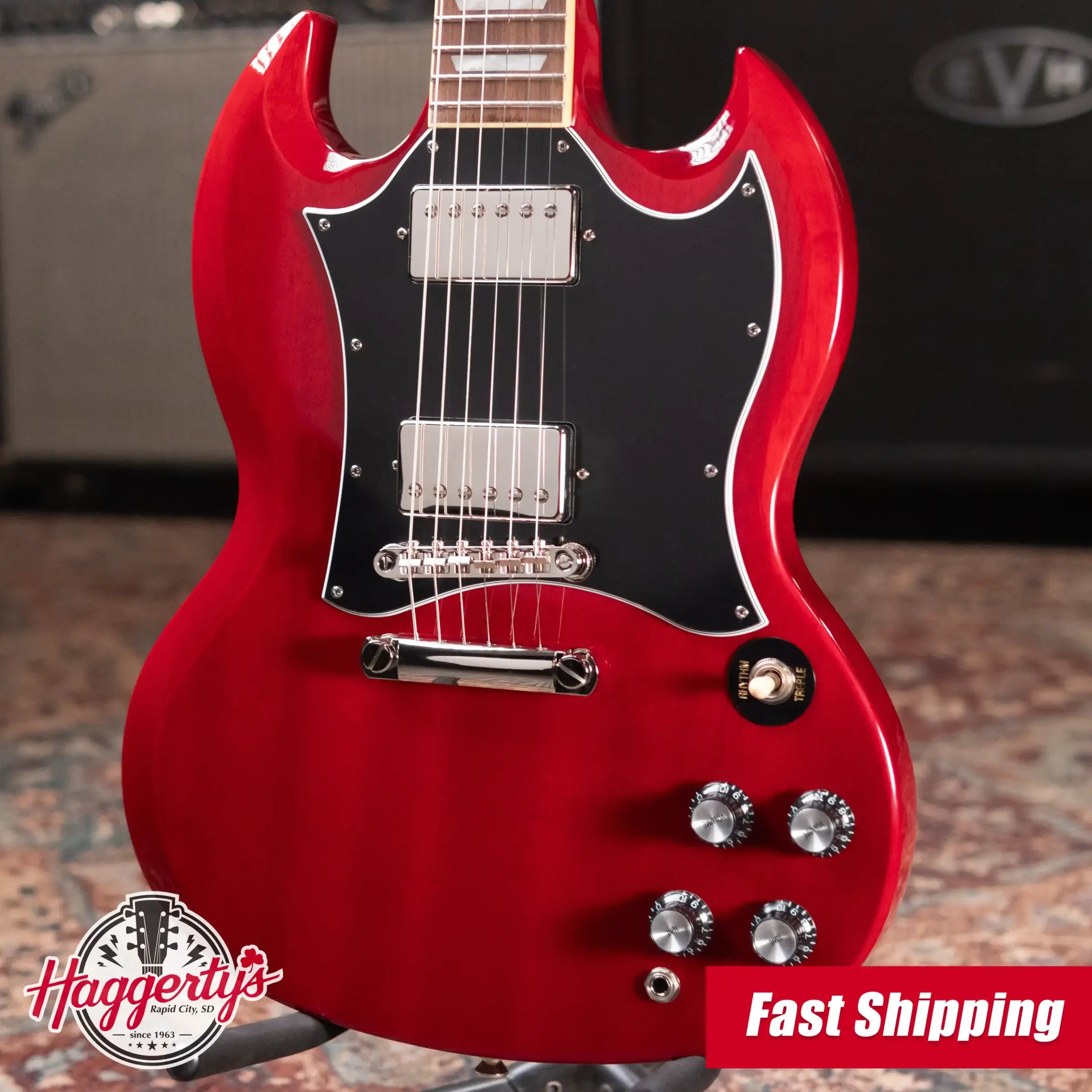 Epiphone SG Standard Electric Guitar - Cherry with Gig Bag