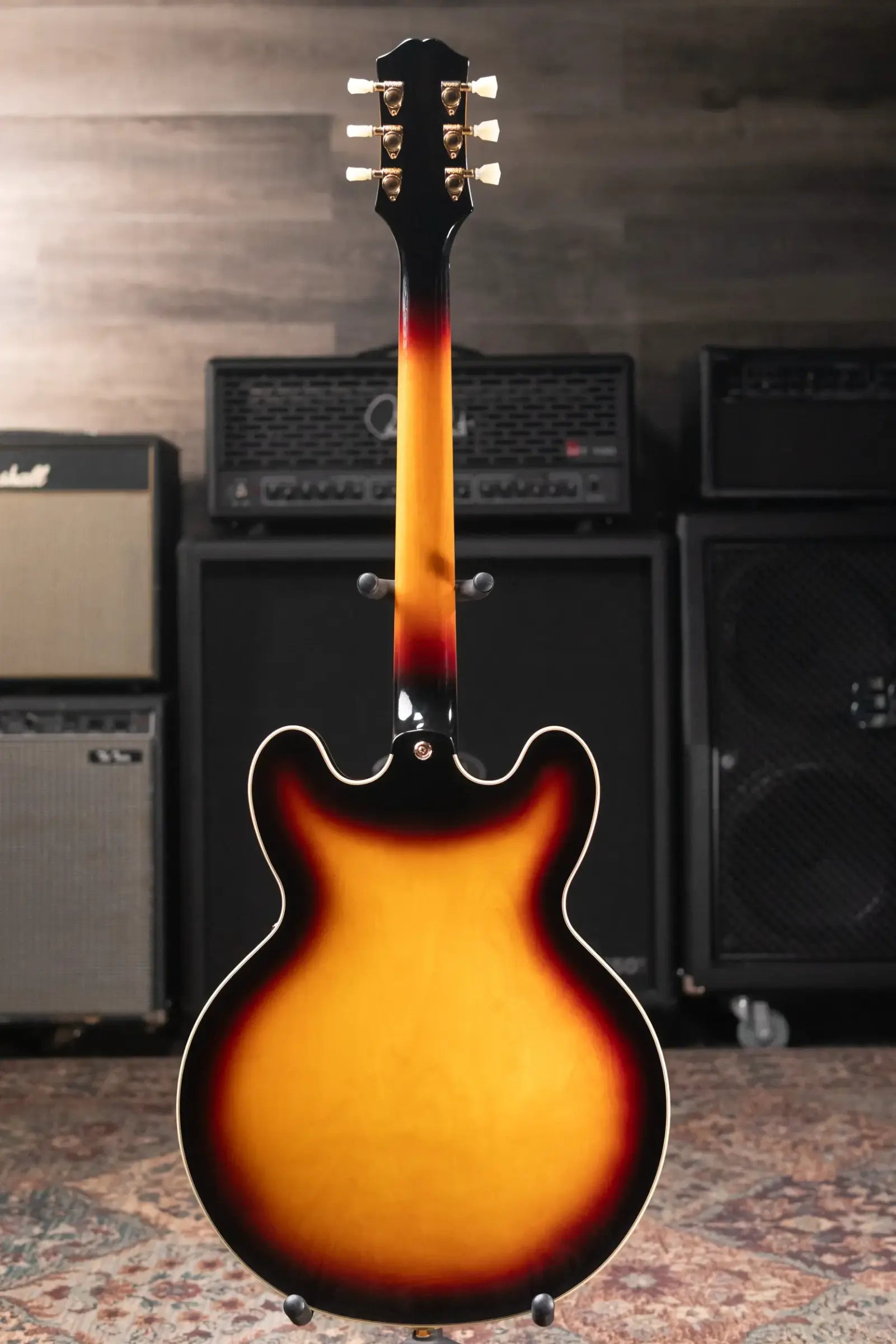 Epiphone Sheraton Semi-Hollow Electric Guitar - Vintage Sunburst with Premium Gig Bag - Used