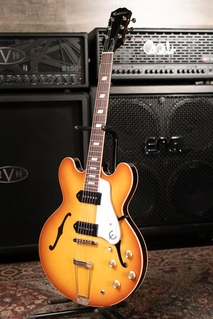 Epiphone USA Casino Hollow Body Electric Guitar - Royal Tan with Epiphone Hard Case - Floor Model