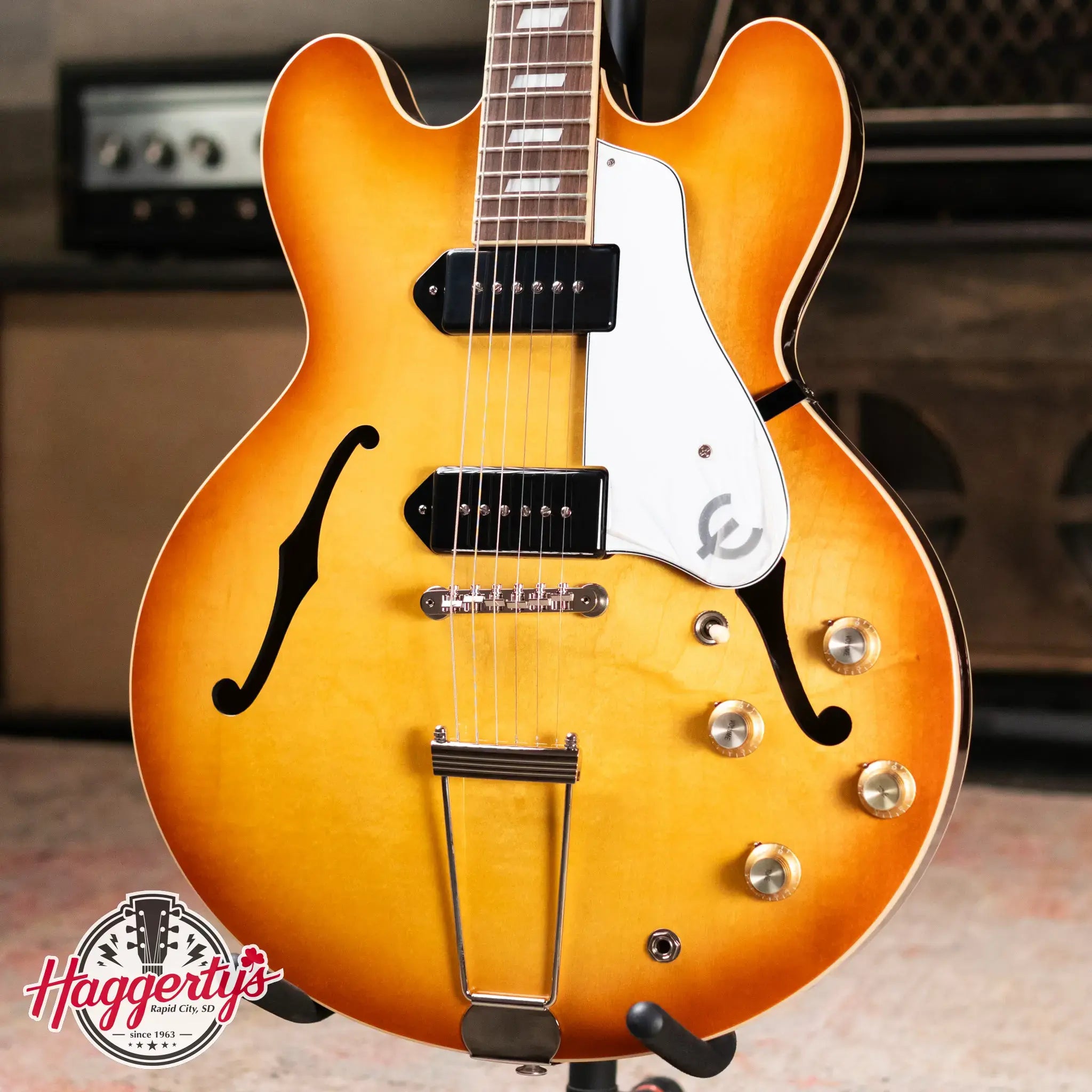 Epiphone USA Casino Hollow Body Electric Guitar - Royal Tan with Hardshell Case