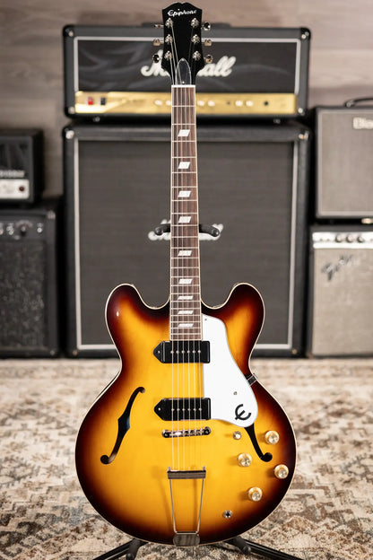 Epiphone USA Casino Hollow-Body Electric Guitar - Vintage Burst with Hardshell Case