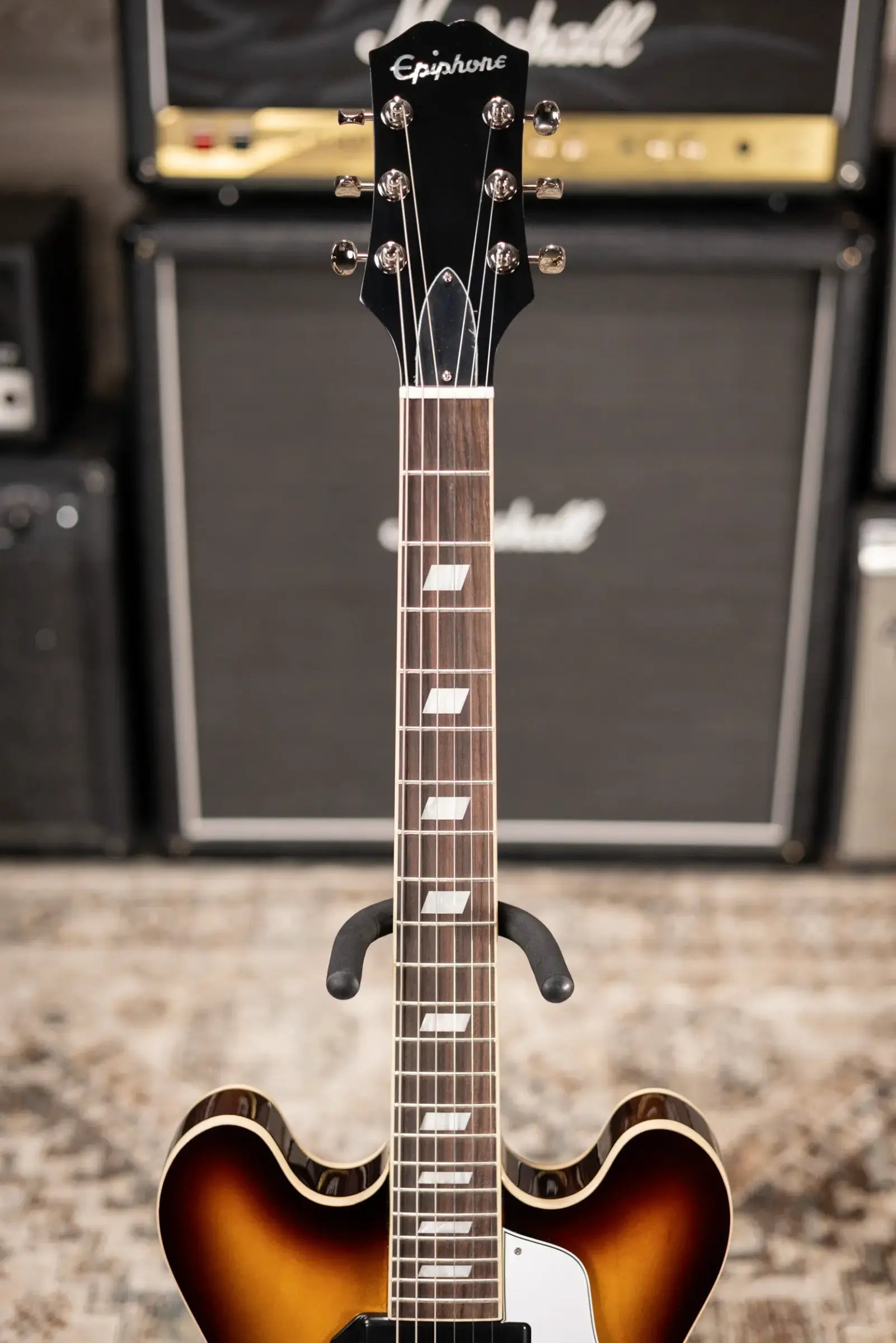 Epiphone USA Casino Hollow-Body Electric Guitar - Vintage Burst with Hardshell Case