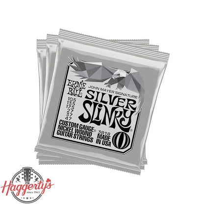 Ernie Ball John Mayer Silver Slinky Nickel Wound Electric Guitar Strings 3 Pack Tin 10 5 47 Gauge 67091c52878f9