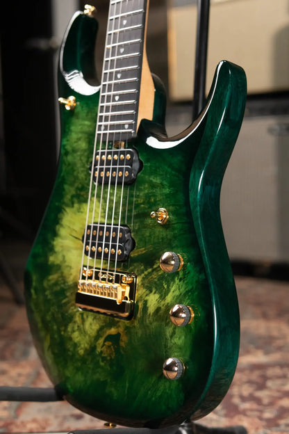 Ernie Ball Music Man BFR JP15 Piezo Electric Guitar - Toxic Sludge with MONO Softshell Case