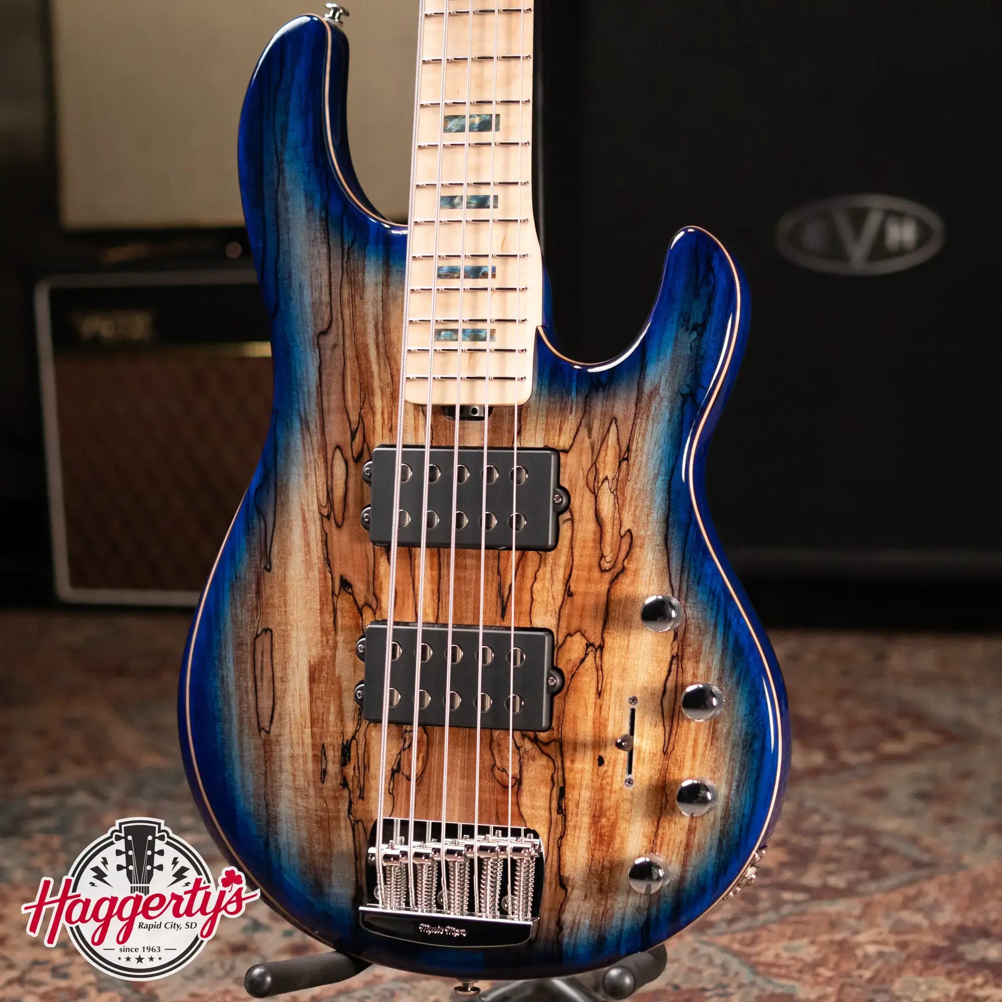 Ernie Ball Music Man BFR StingRay 5HH - Paua Blue Burst - 21 of 150