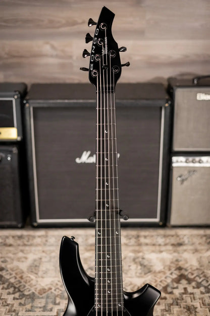 Ernie Ball Music Man Bongo 6 HH 6-String Bass - Stealth Black with Soft Case