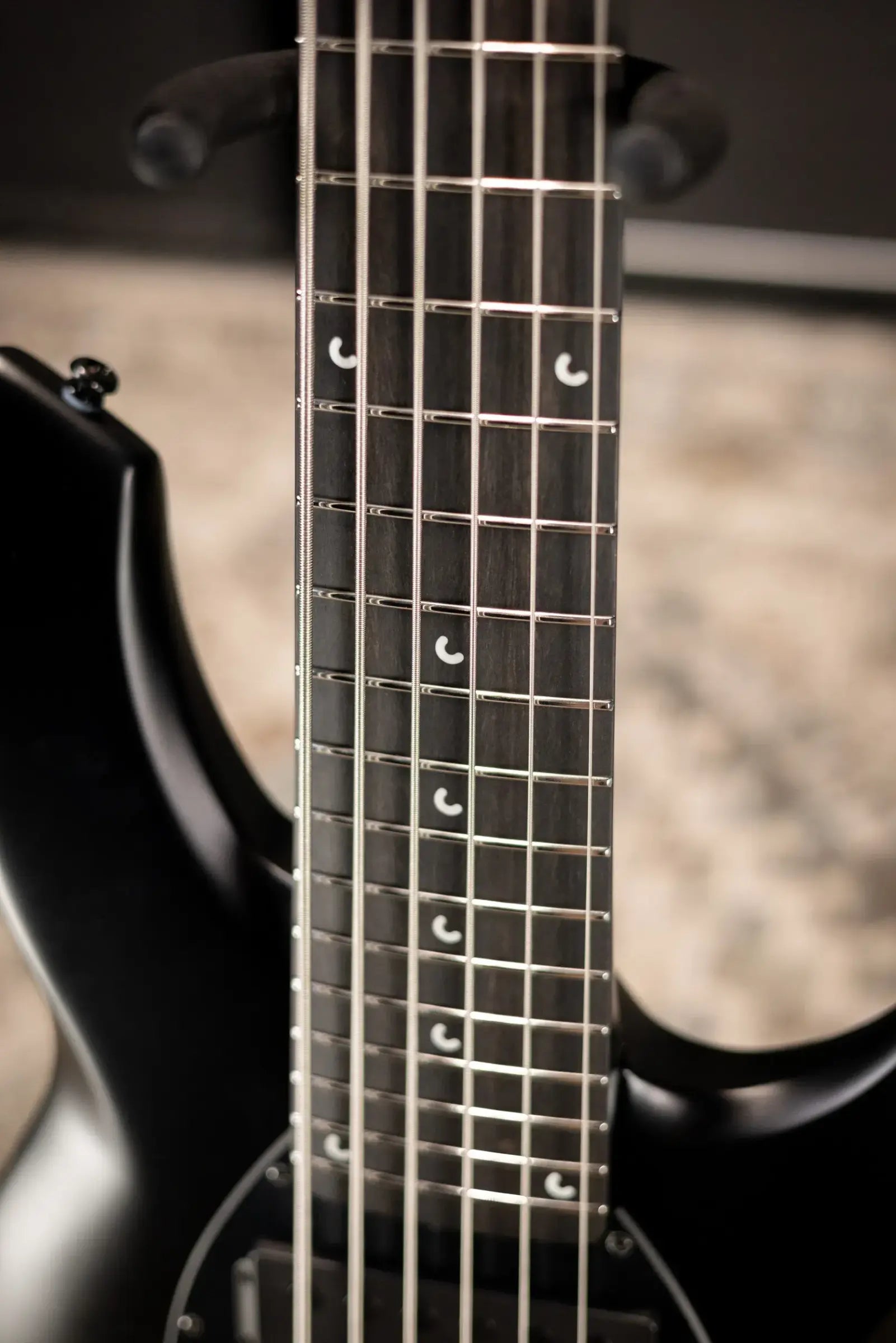 Ernie Ball Music Man Bongo 6 HH 6-String Bass - Stealth Black with Soft Case