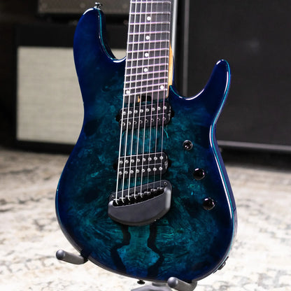 Ernie Ball Music Man Jason Richardson Artist Series Cutlass 8-String Multi-Scale Electric Guitar - Water Temple with Softshell Case