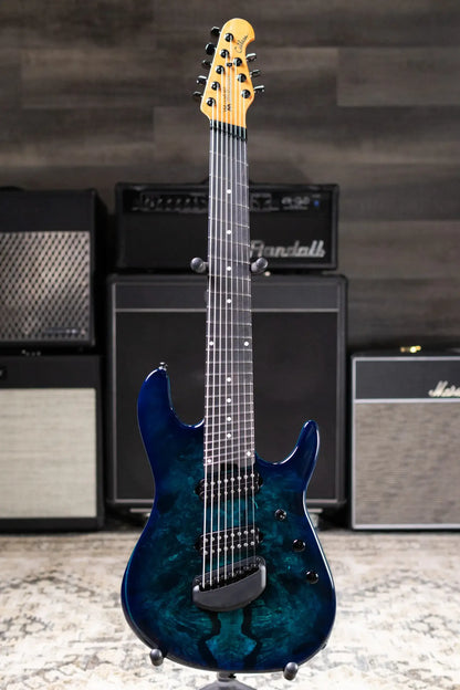 Ernie Ball Music Man Jason Richardson Artist Series Cutlass 8-String Multi-Scale Electric Guitar - Water Temple with Softshell Case