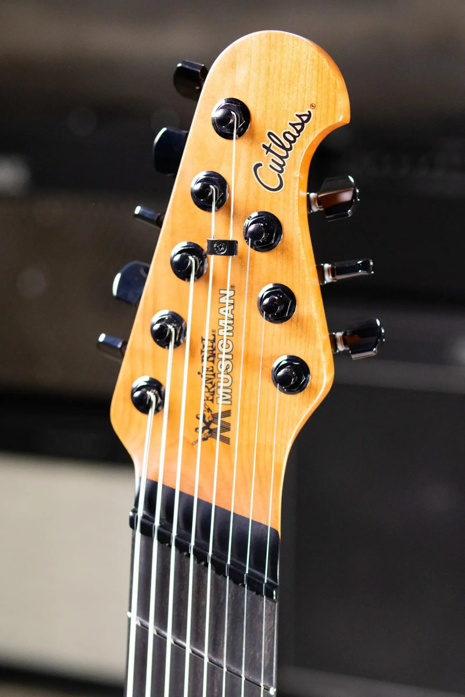 Ernie Ball Music Man Jason Richardson Artist Series Cutlass 8-String Multi-Scale Electric Guitar - Water Temple with Softshell Case